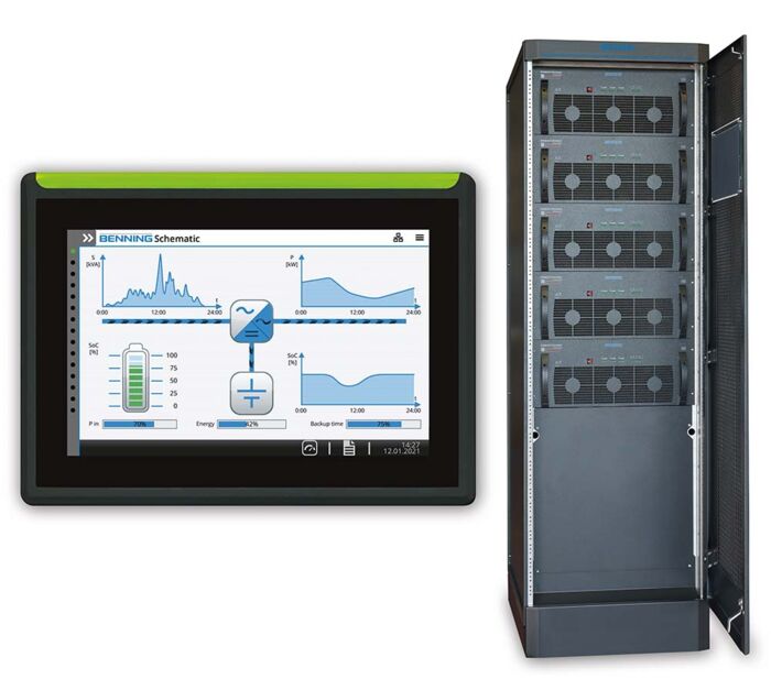 UPS-capable storage system, UPS system, energy storage, touch display
