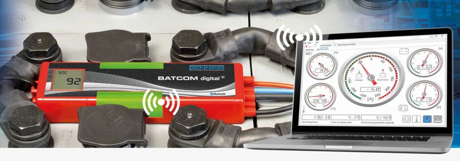 Battery controller BATCOM digital<sup>+</sup> - Visualisation of key battery data