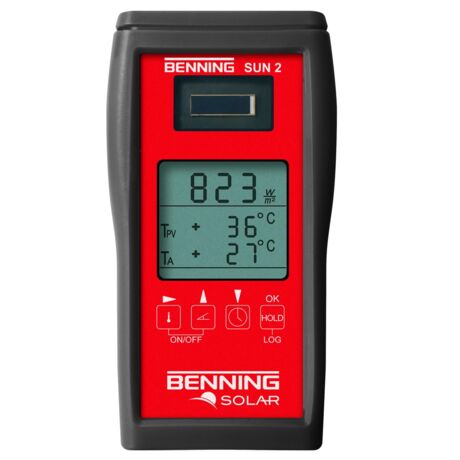 Insolation and temperature measuring instrument BENNING SUN 2 - frontview