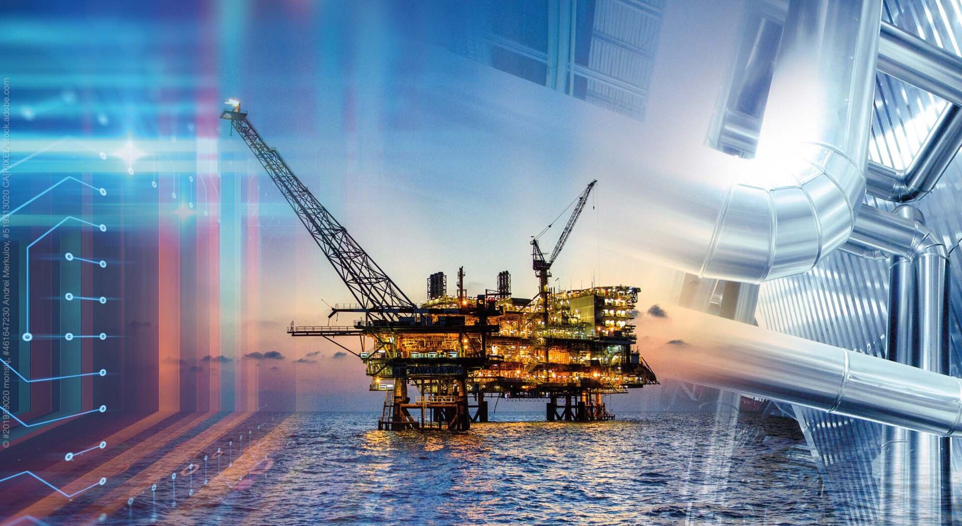 USV Anlagen Collage - Öl und Gas