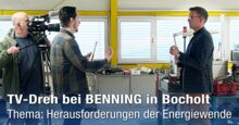 TV-Dreh bei BENNING in Bocholt. Thema: Herausforderungen der Energiewende