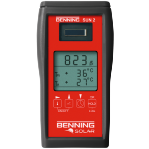 Insolation and Temperature Measuring Device: BENNING SUN 2