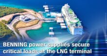 BENNING power supplies secure critical loads at the LNG terminal