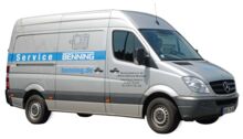 BENNINGs servicebil är utrustad med en komplett uppsättning mätutrustning för service på plats