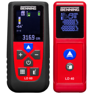 Laser Distance Meters BENNING LD 60 and LD 40 frontview